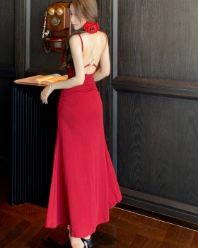 Temperament sandy beach vacation dress sling sexy jumpsuit