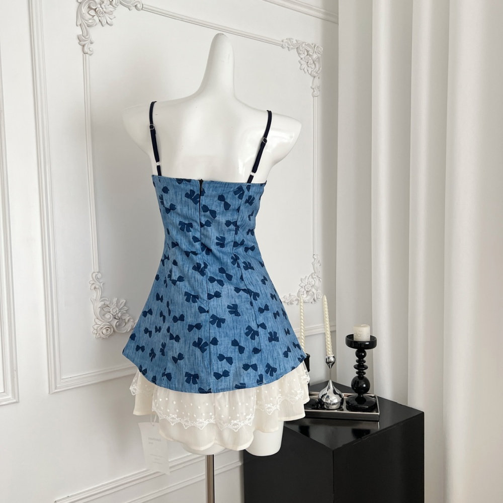 Summer niche slim spicegirl sweet dress
