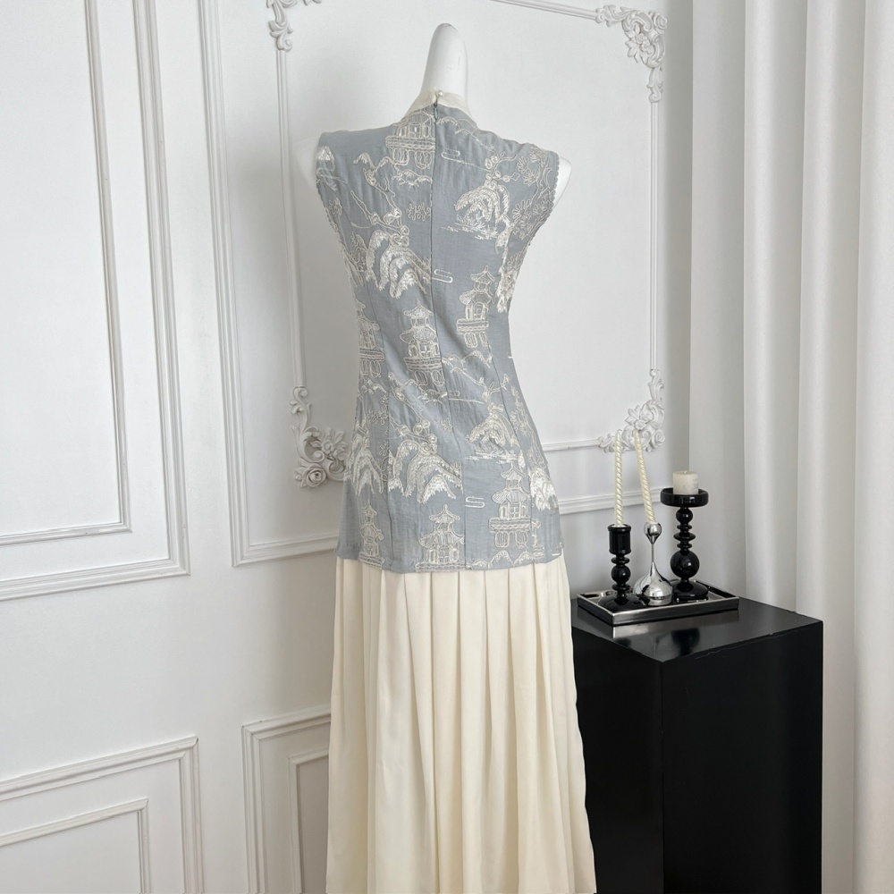 Bow sleeveless dress