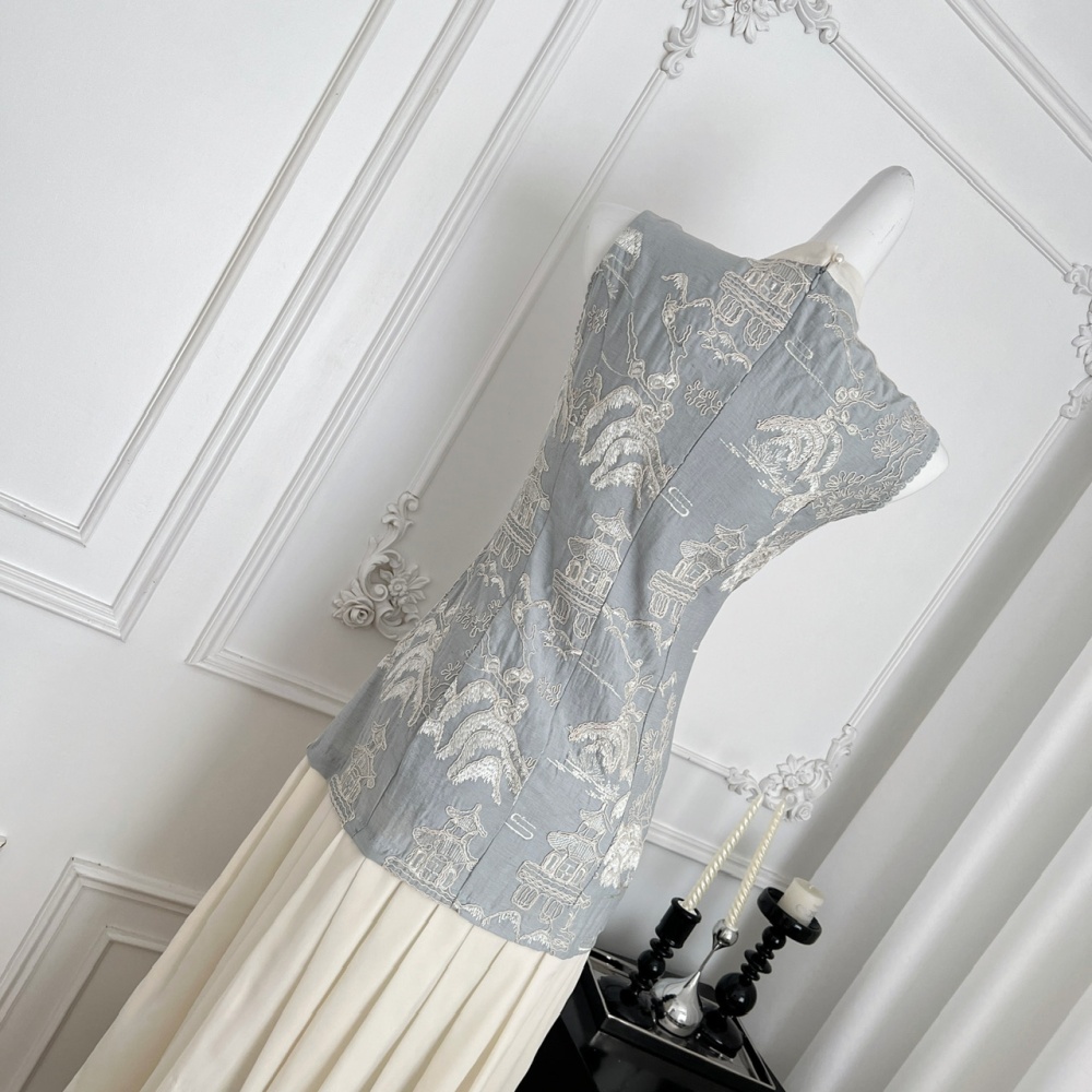 Bow sleeveless dress