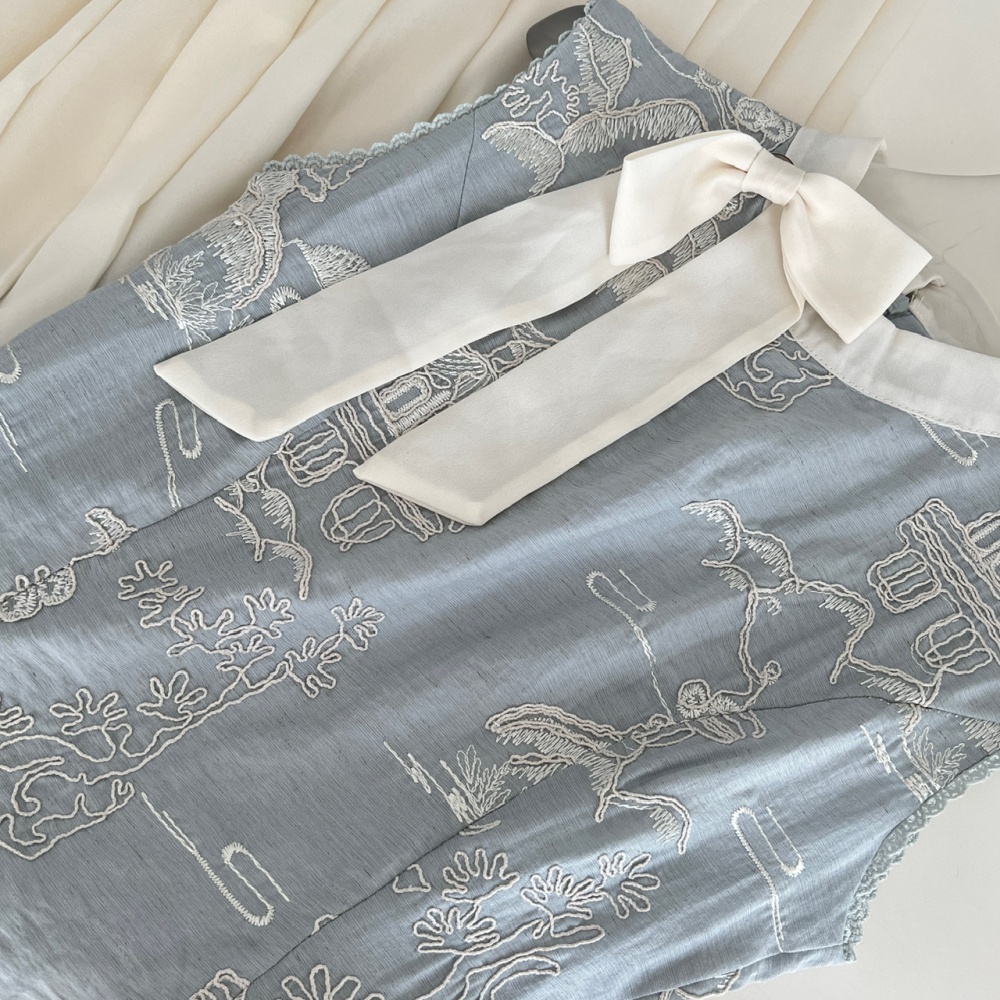 Bow sleeveless dress