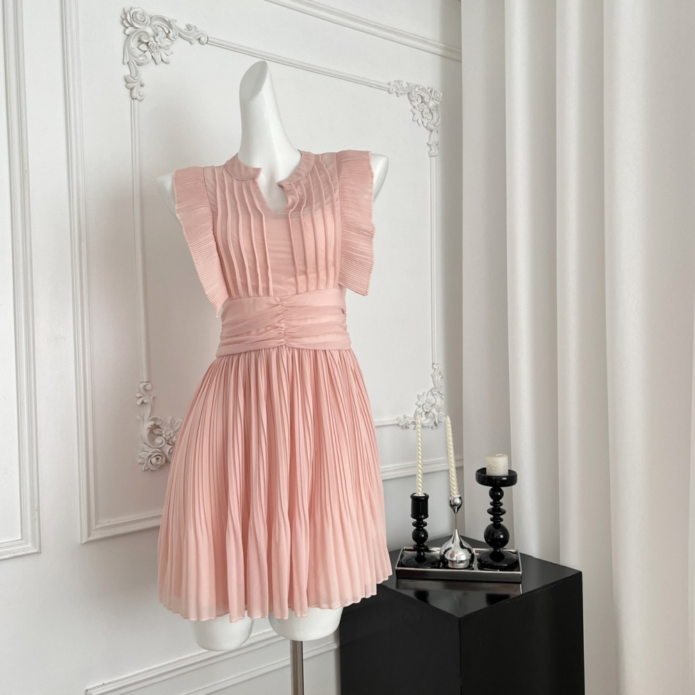 A-line tender sleeveless dress swan sleeveless dress for women