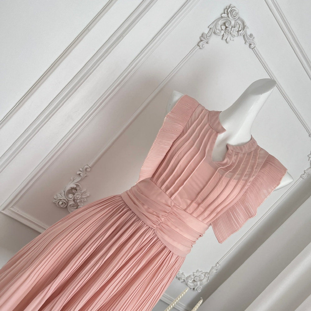 A-line tender sleeveless dress swan sleeveless dress for women