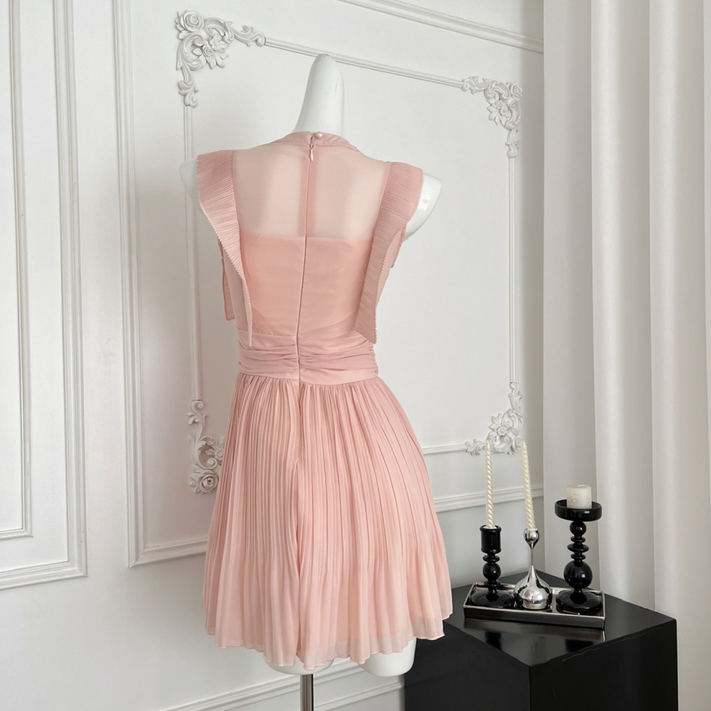 A-line tender sleeveless dress swan sleeveless dress for women