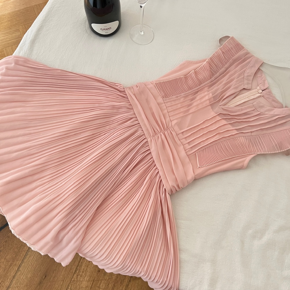 A-line tender sleeveless dress swan sleeveless dress for women