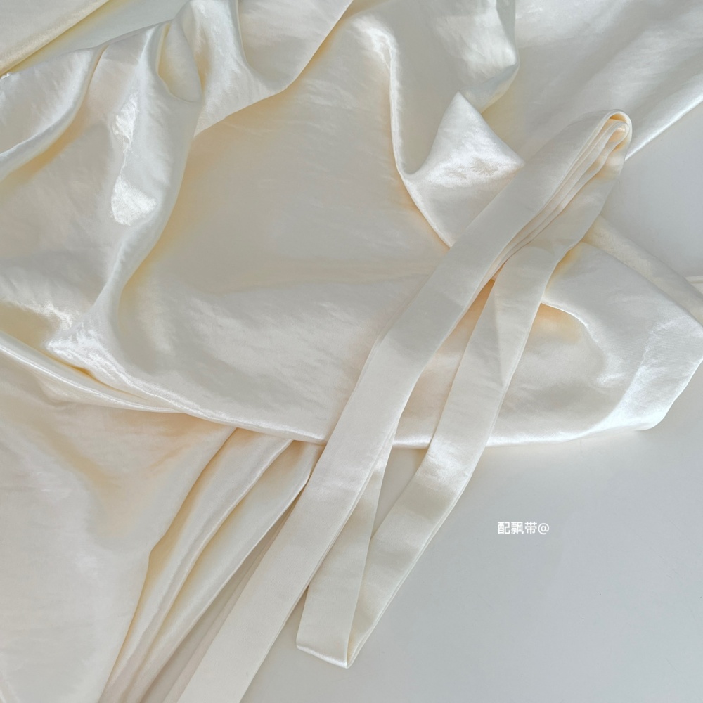 Satin summer France style sling dress for women