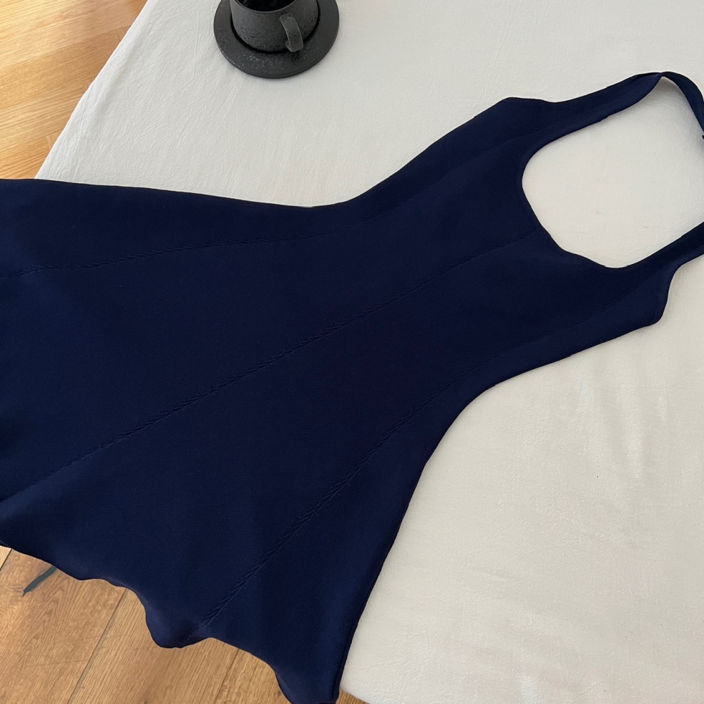 Halter dress hollow strap dress