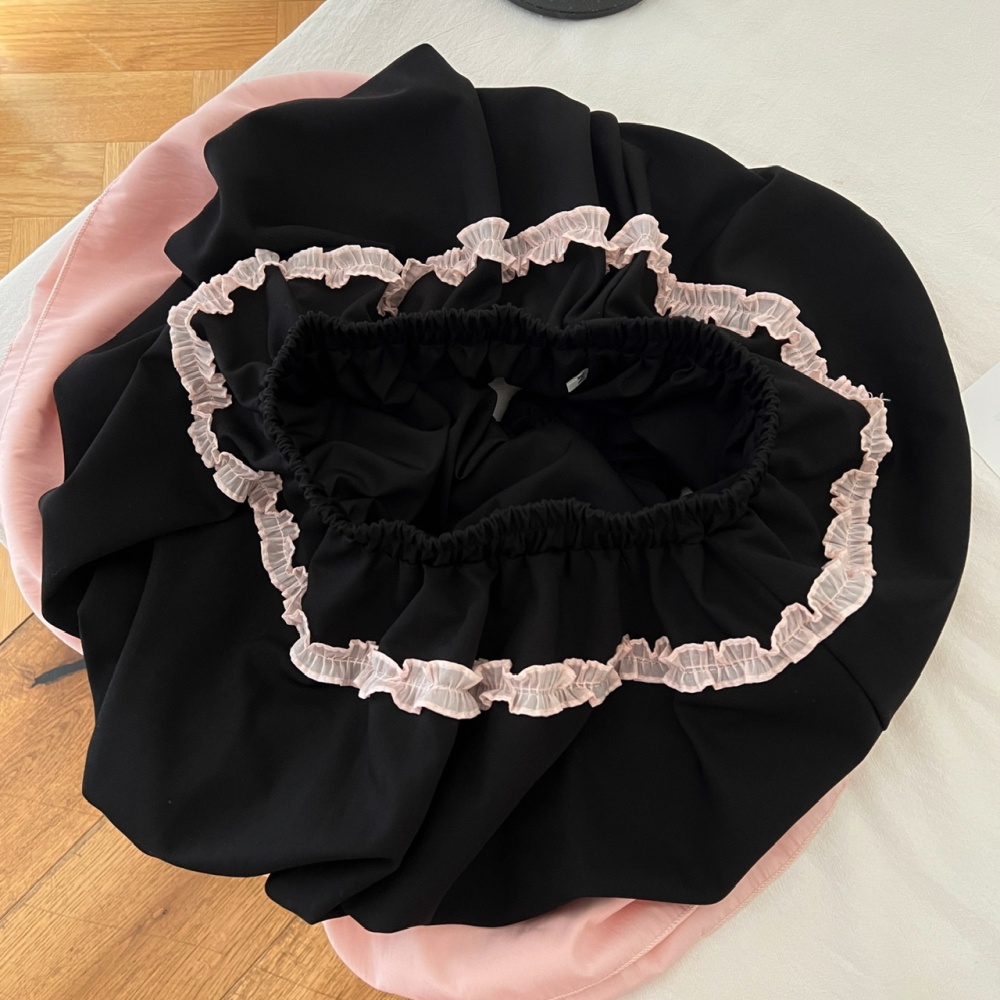 Slim sling enticement tops cartoon summer kitten skirt a set