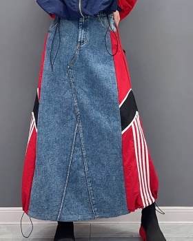 Slim summer skirt all-match splice one-piece