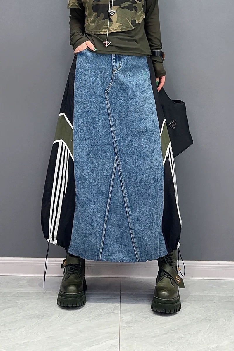 Slim summer skirt all-match splice one-piece