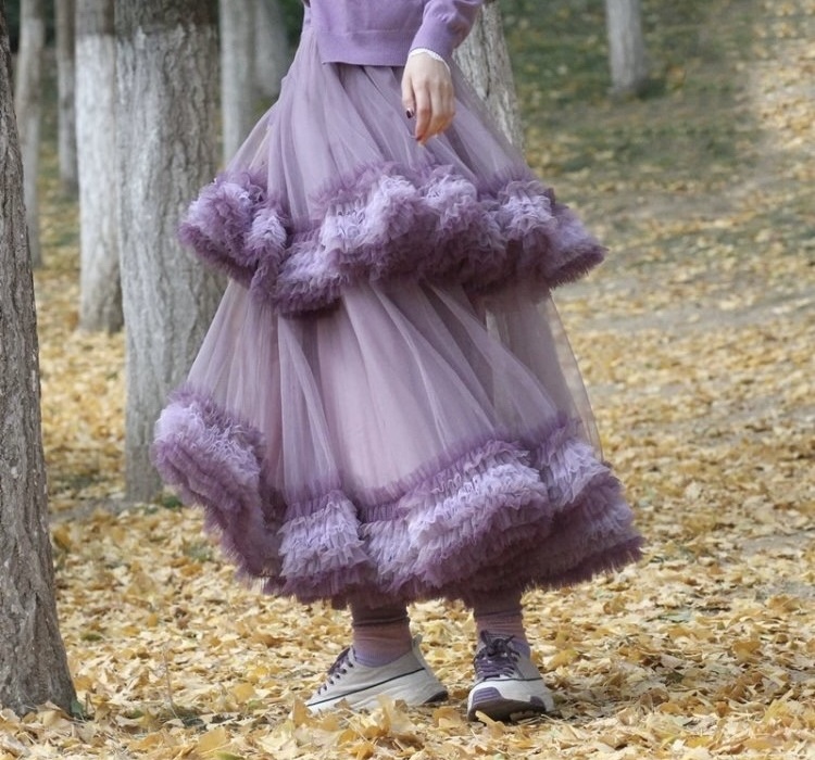 Show young dance slim cake thick and disorderly skirt