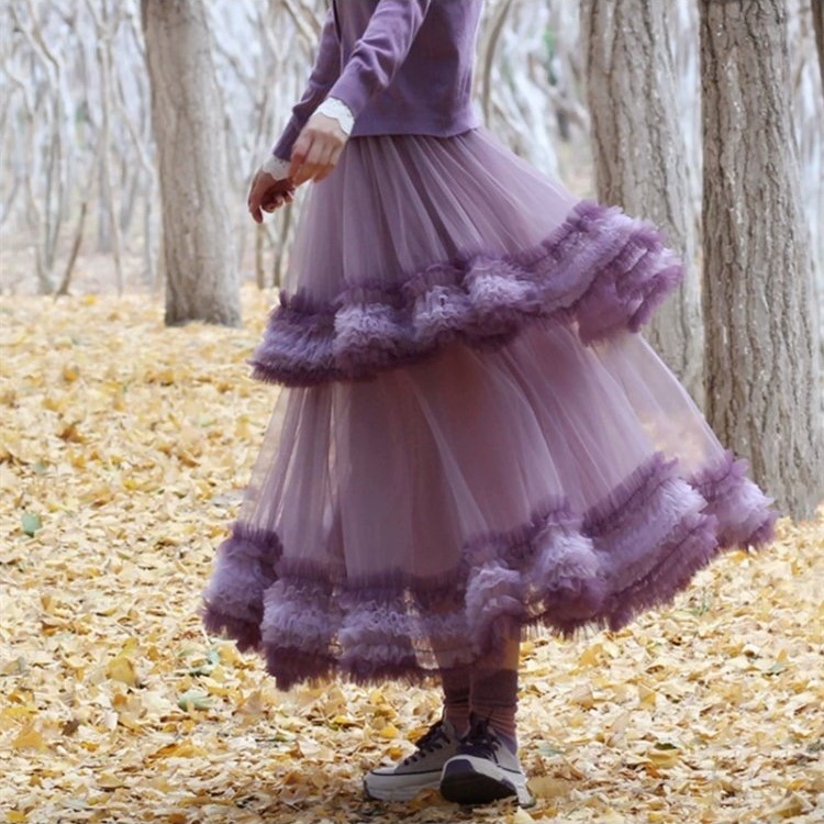 Show young dance slim cake thick and disorderly skirt