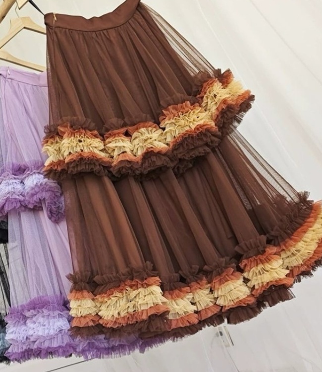 Show young dance slim cake thick and disorderly skirt