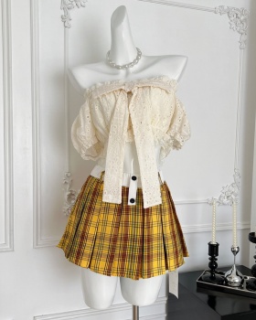 Strapless skirt enticement tops 2pcs set for women