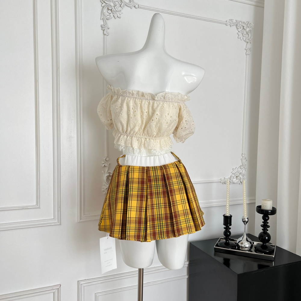 Strapless skirt enticement tops 2pcs set for women