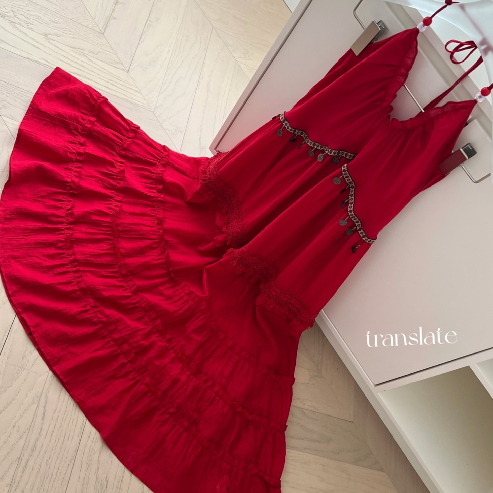 Vacation V-neck strap dress seaside halter dress