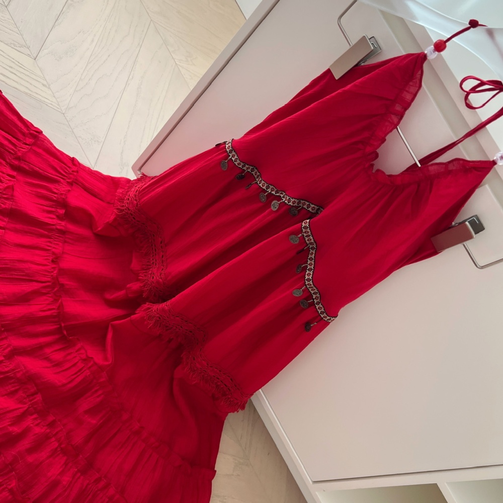 Vacation V-neck strap dress seaside halter dress