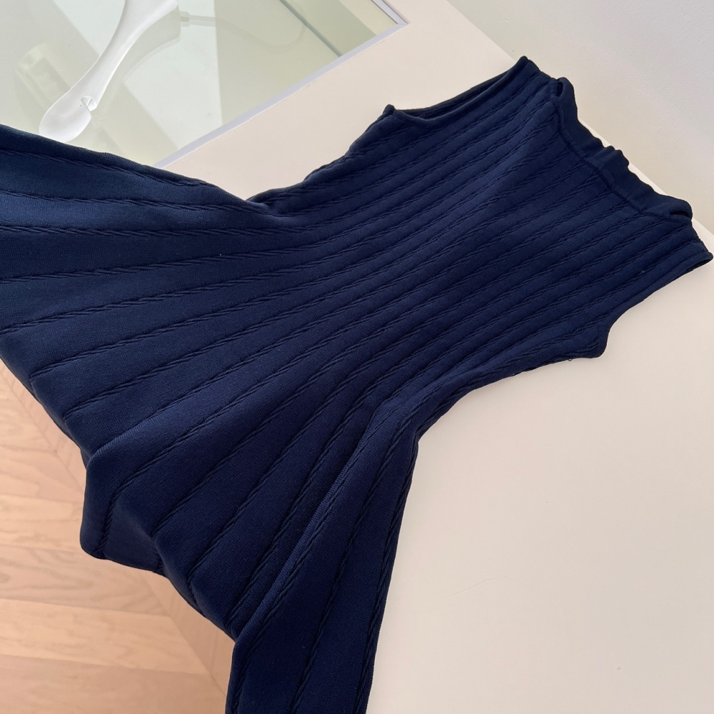 Temperament ladies chanelstyle knitted slim sleeveless dress