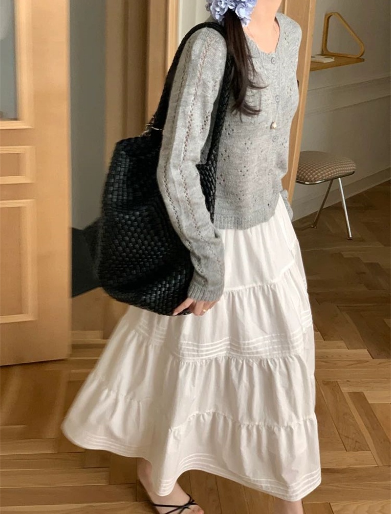 Outside the ride sunscreen smock knitted short cardigan for women