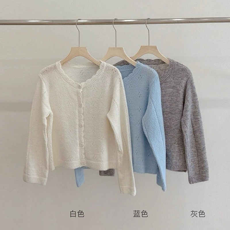 Outside the ride sunscreen smock knitted short cardigan for women