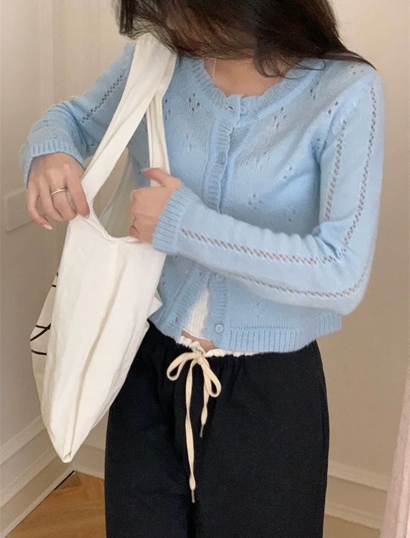 Outside the ride sunscreen smock knitted short cardigan for women