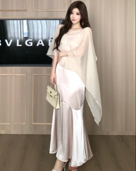 Elegant mermaid dress niche sunscreen shawl a set