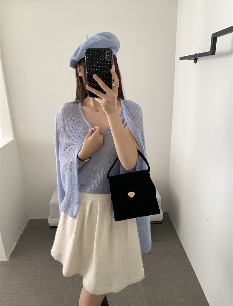 Round neck outside the ride cardigan autumn vest a set for women