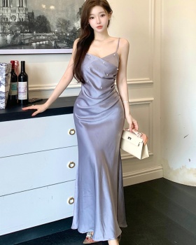 Enticement mermaid dress France style long dress