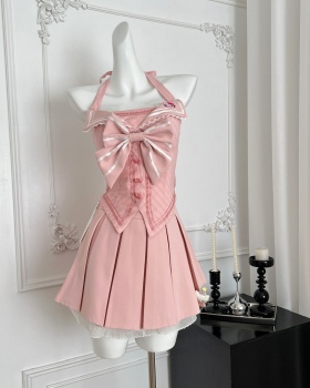 Summer niche tops sweet princess short skirt a set
