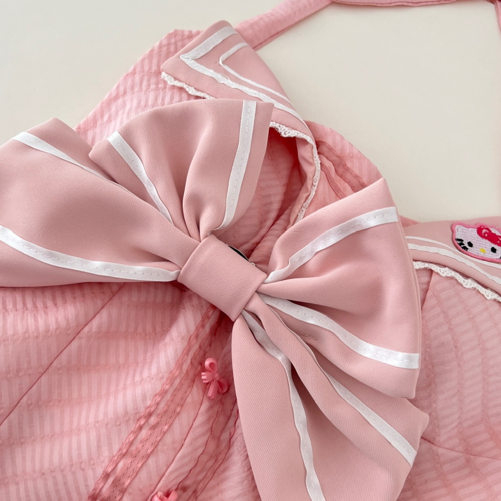 Summer niche tops sweet princess short skirt a set