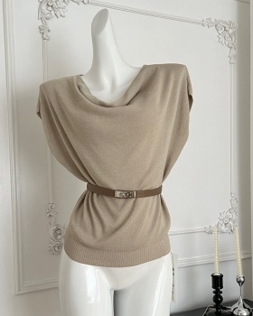 Boats sleeve T-shirt irregular tops for women