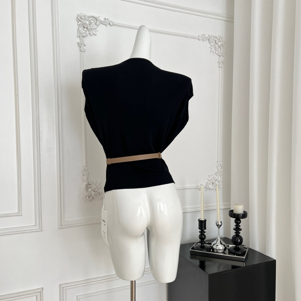 Boats sleeve T-shirt irregular tops for women