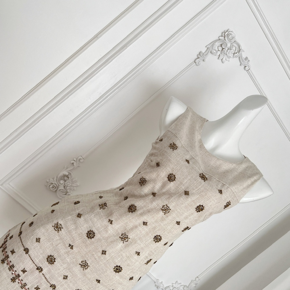 France style swan dress sleeveless sleeveless dress for women