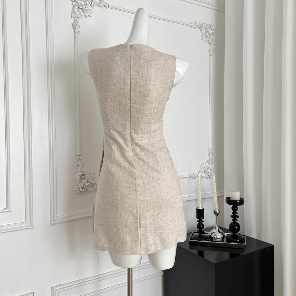 France style swan dress sleeveless sleeveless dress for women