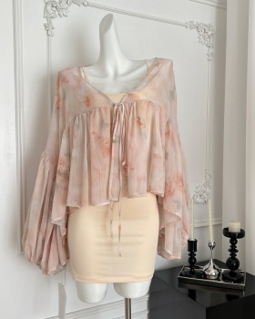 Dream dress was white chiffon shirt