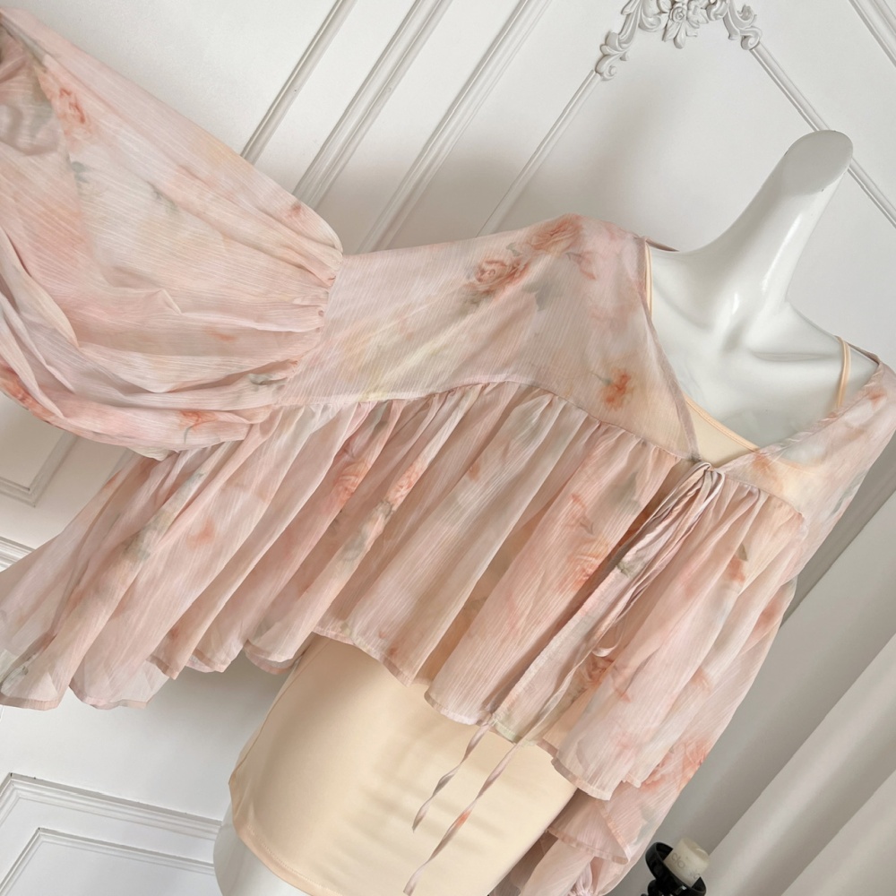 Dream dress was white chiffon shirt