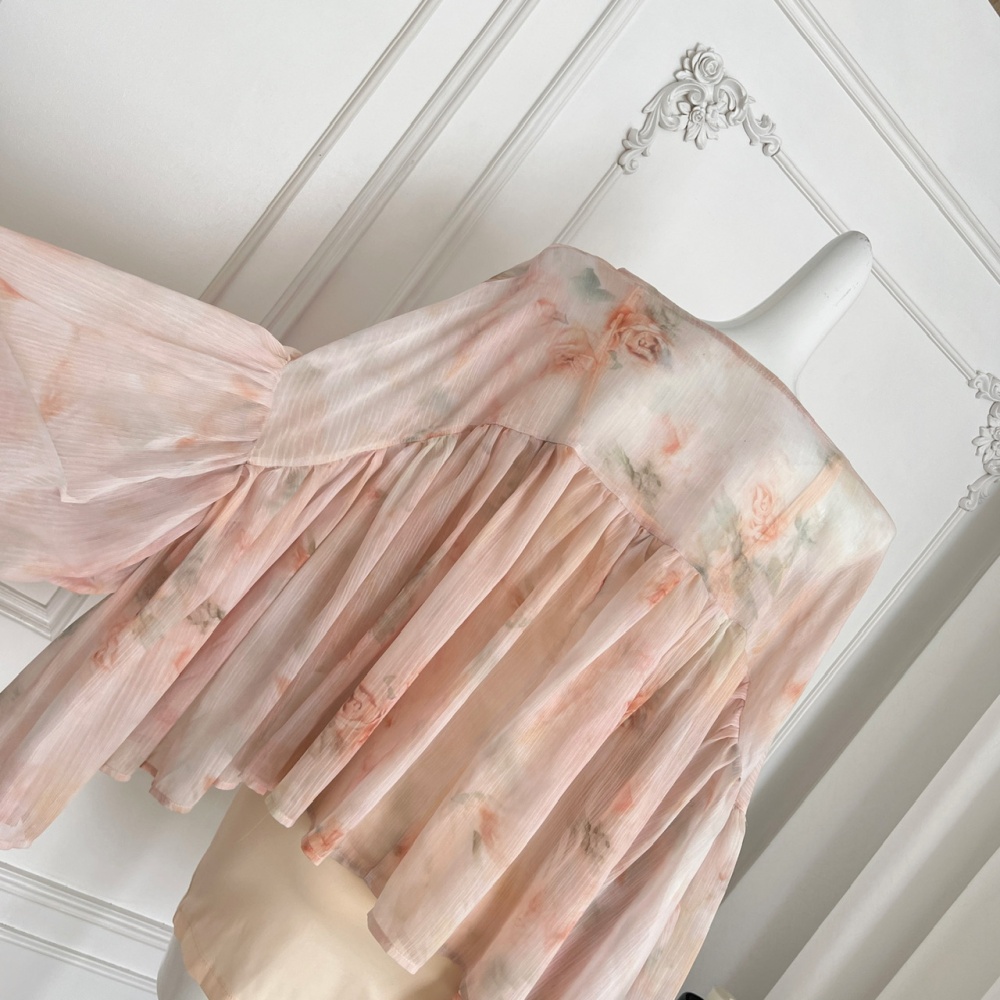 Dream dress was white chiffon shirt