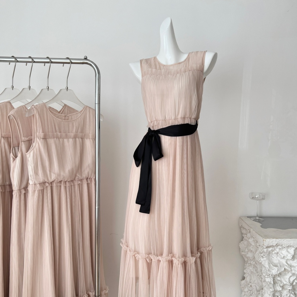 Seaside chiffon dress temperament summer long dress for women