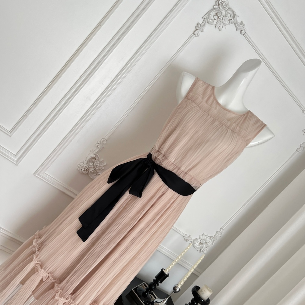 Seaside chiffon dress temperament summer long dress for women