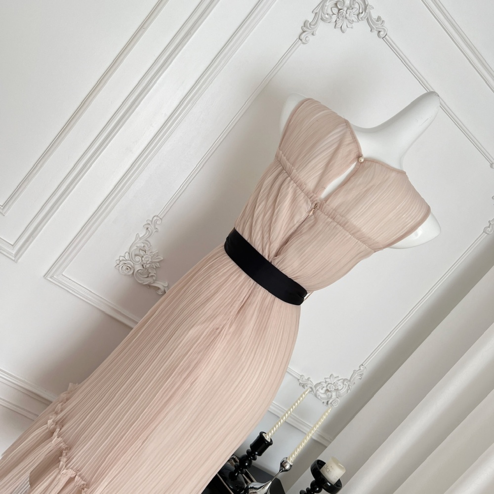Seaside chiffon dress temperament summer long dress for women