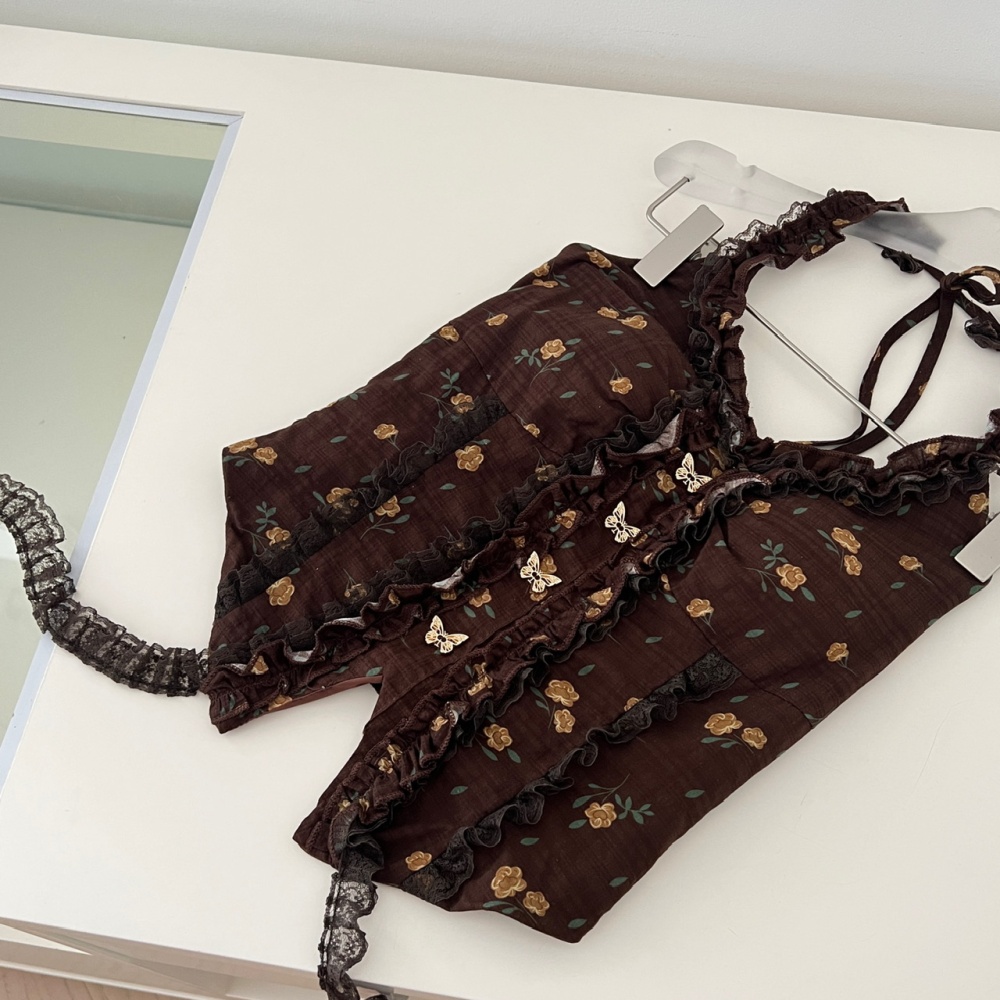 Sweet short skirt summer tops a set for women