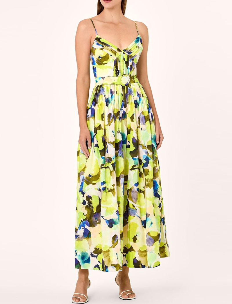 Vacation summer strap dress retro dress for women