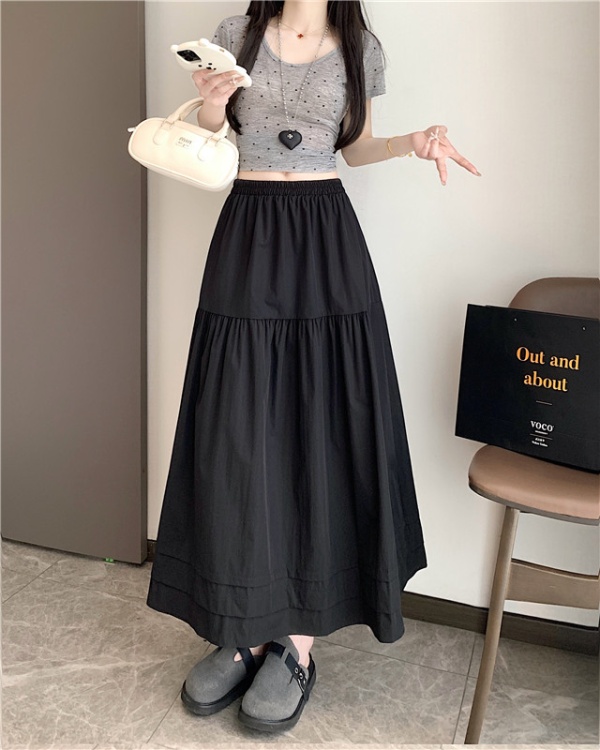 White big skirt skirt fat long skirt for women