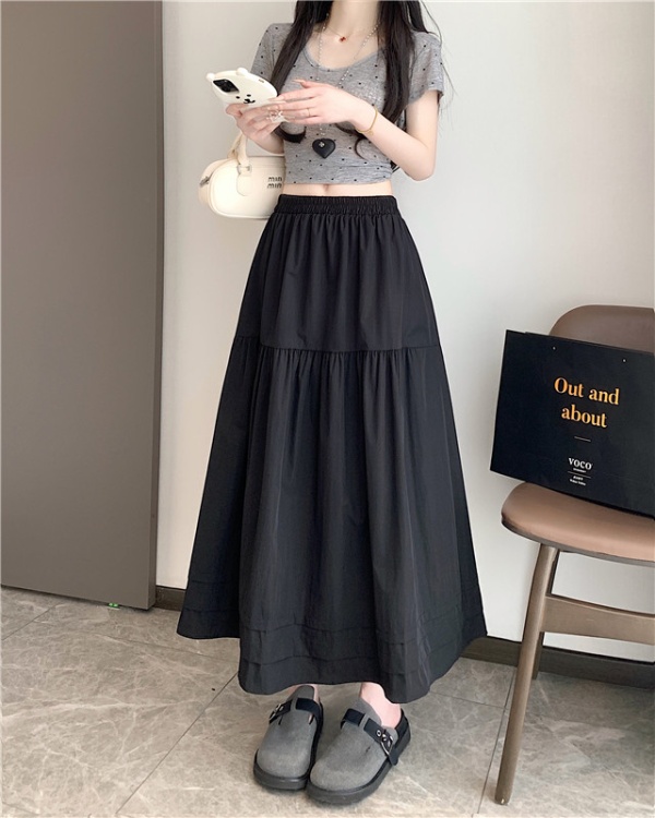 White big skirt skirt fat long skirt for women