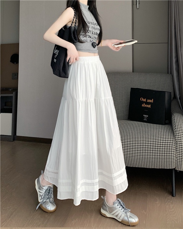 White big skirt skirt fat long skirt for women