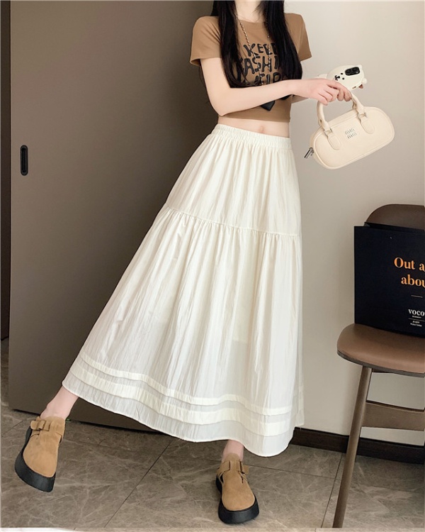 White big skirt skirt fat long skirt for women