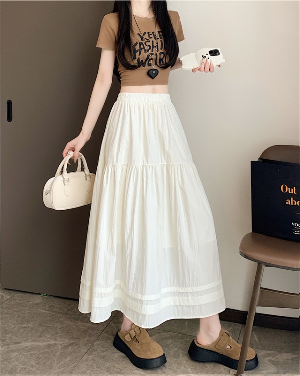 White big skirt skirt fat long skirt for women