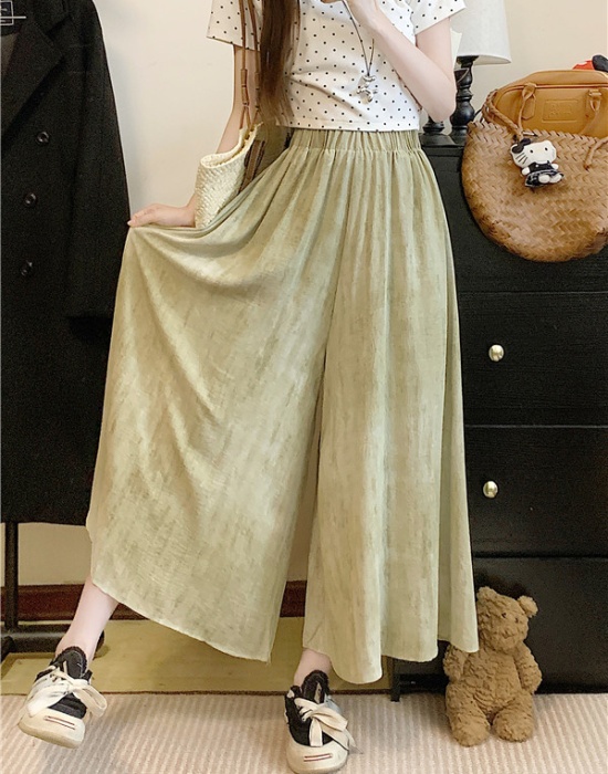 Thin large yard culottes ice silk pants for women
