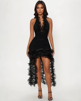 Fashion tassels dress European style T-back