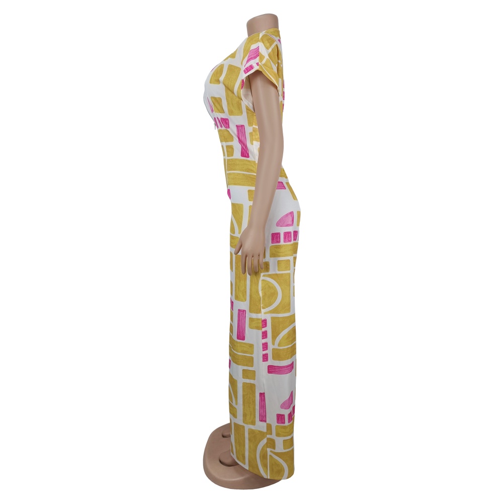 Fashion Casual printing jumpsuit for women